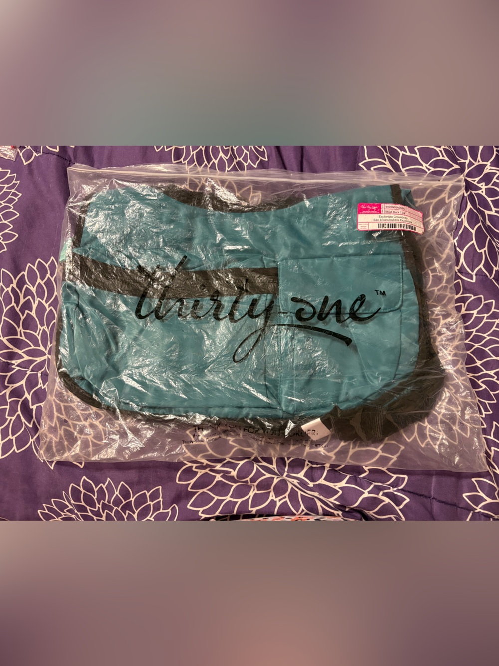 Thirty-one dark teal explorista crossbody, NWT, strap can be removed for strolle